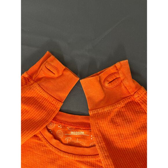 Clemson Tigers Unique Textured‎ Crew Neck Sweatshirt with Thumbholes Medium - Picture 9 of 9